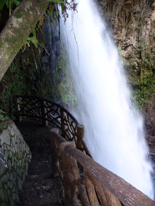 Steps and waterfall